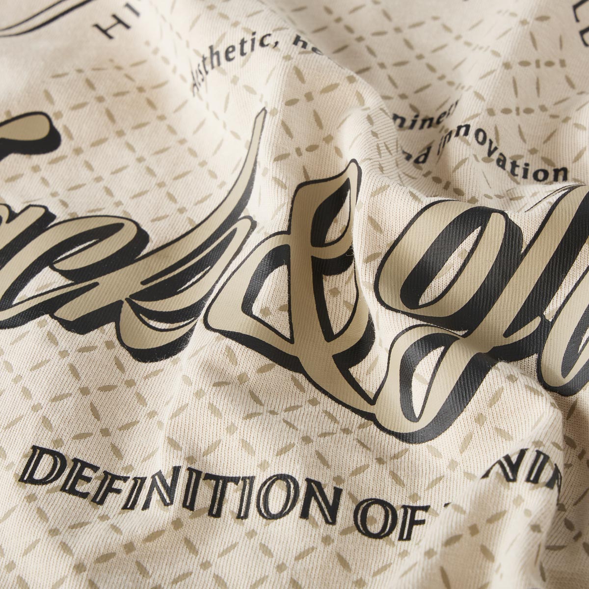 Jack&Jones T-Shirt mit Label-Print beige