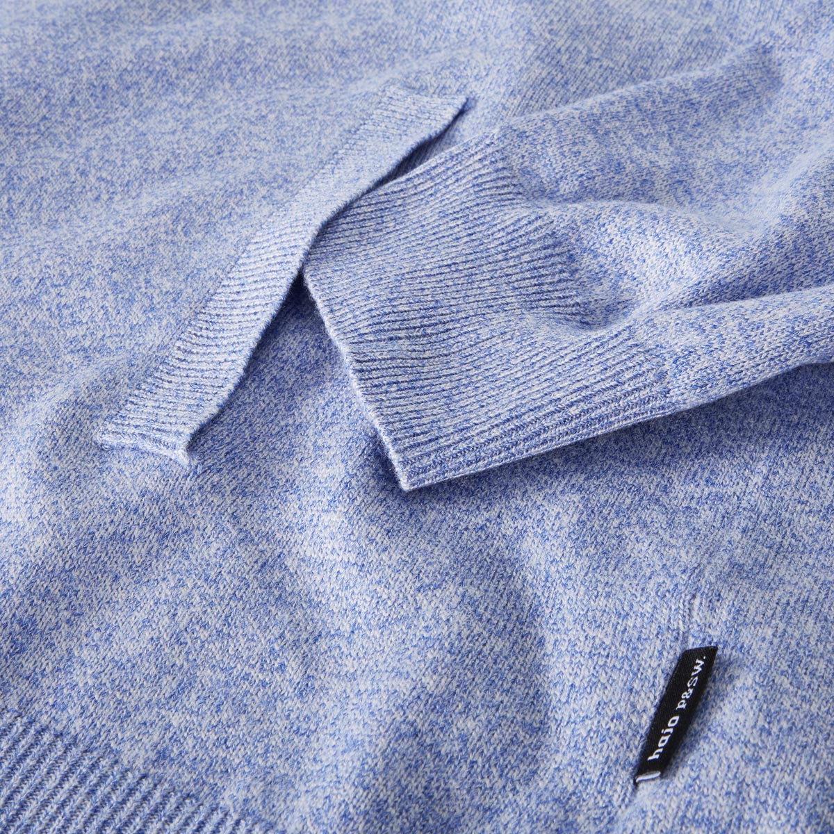 Hajo Strickjacke in melierter Optik dunkelblau