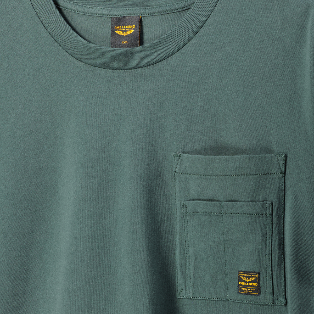 PME LEGEND Basic-T-Shirt grau