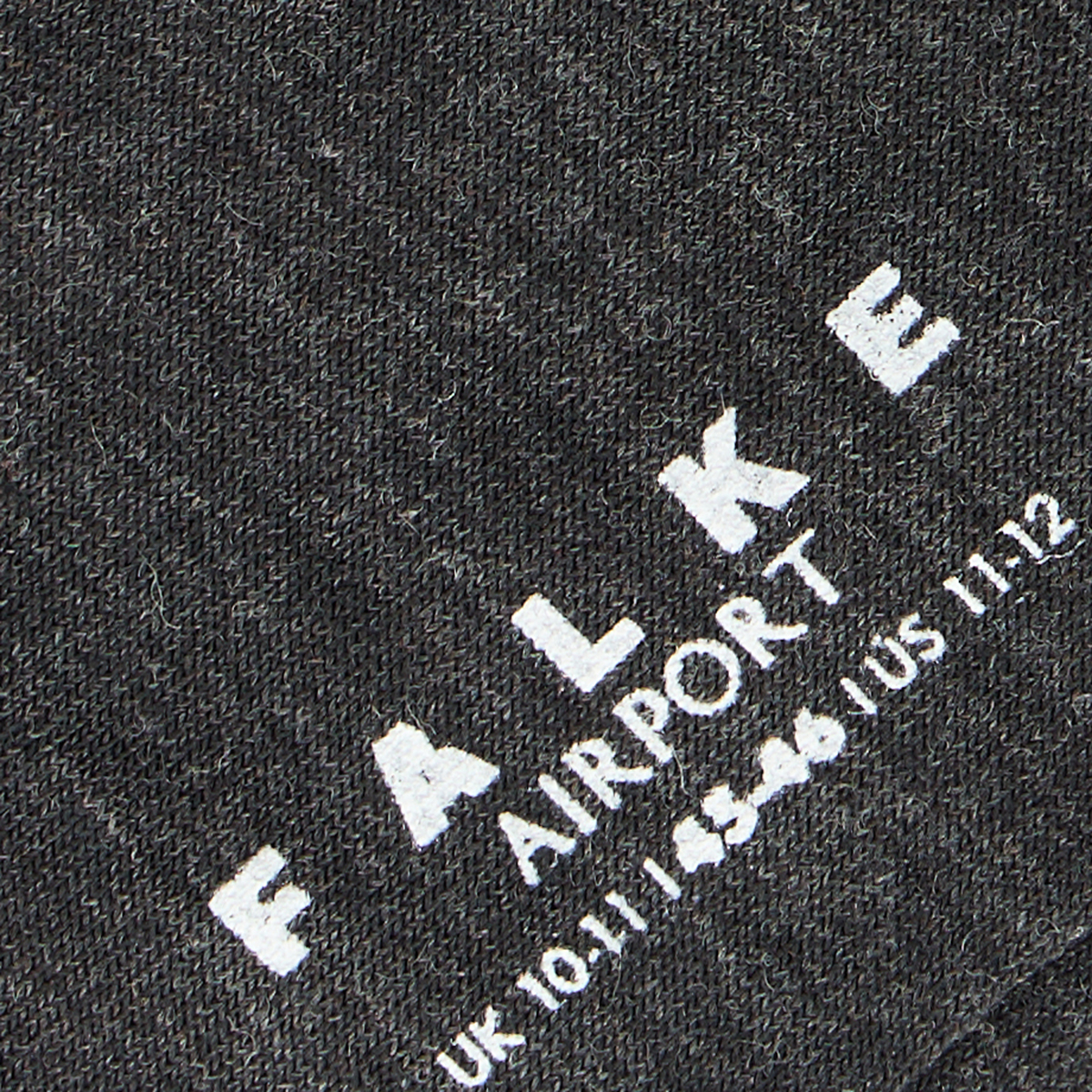 Falke Socke "Airport" aus Baumwoll-Schurwoll-Mix grau