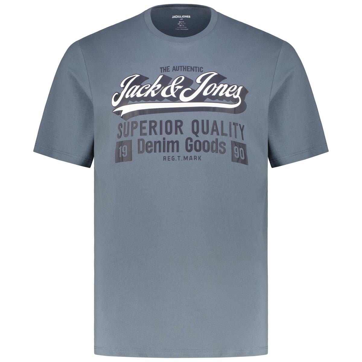 Jack&Jones T-Shirt mit Label-Print grau Jack&Jones T-Shirt mit Label-Print grau