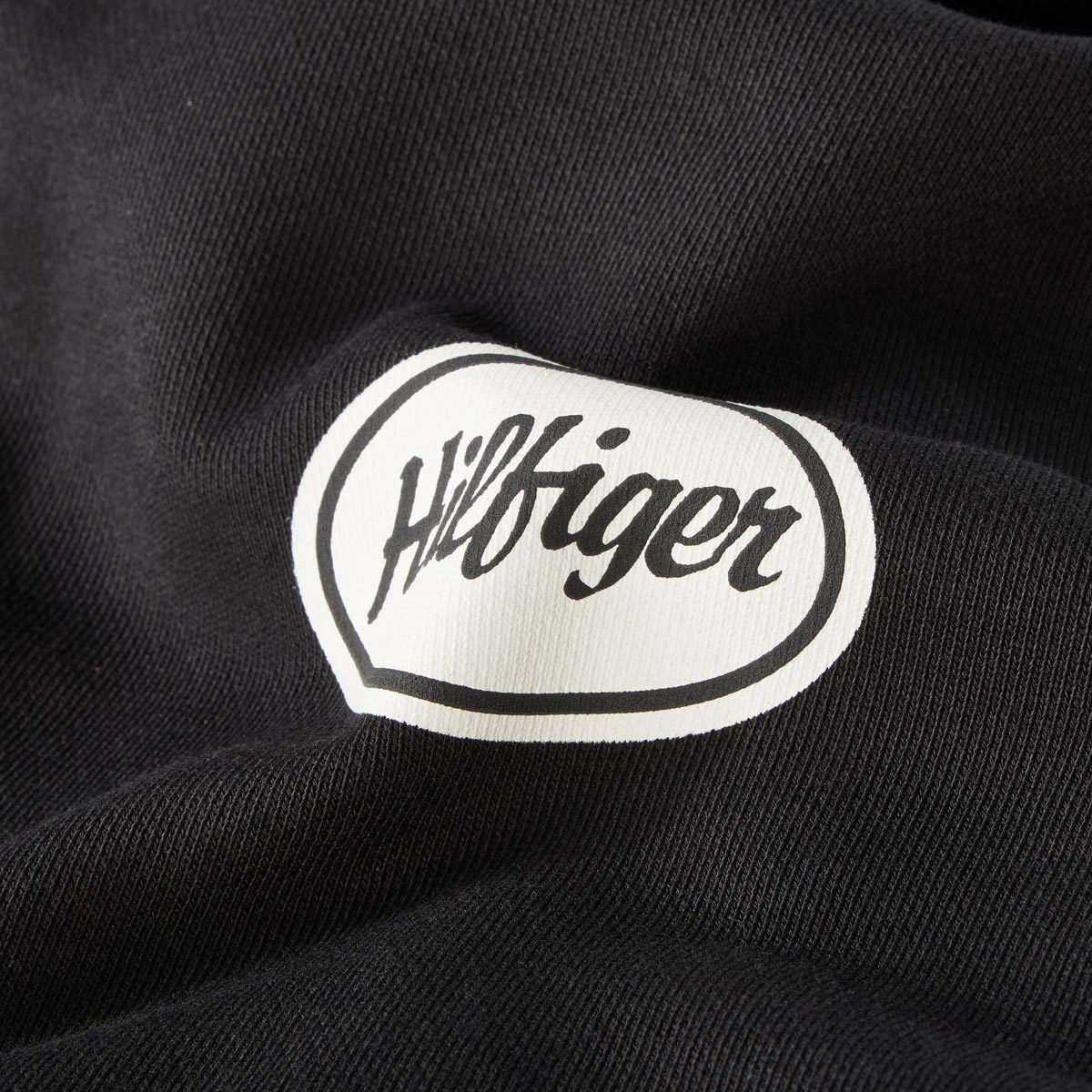 Tommy Hilfiger Sweatshirt mit Label-Print schwarz