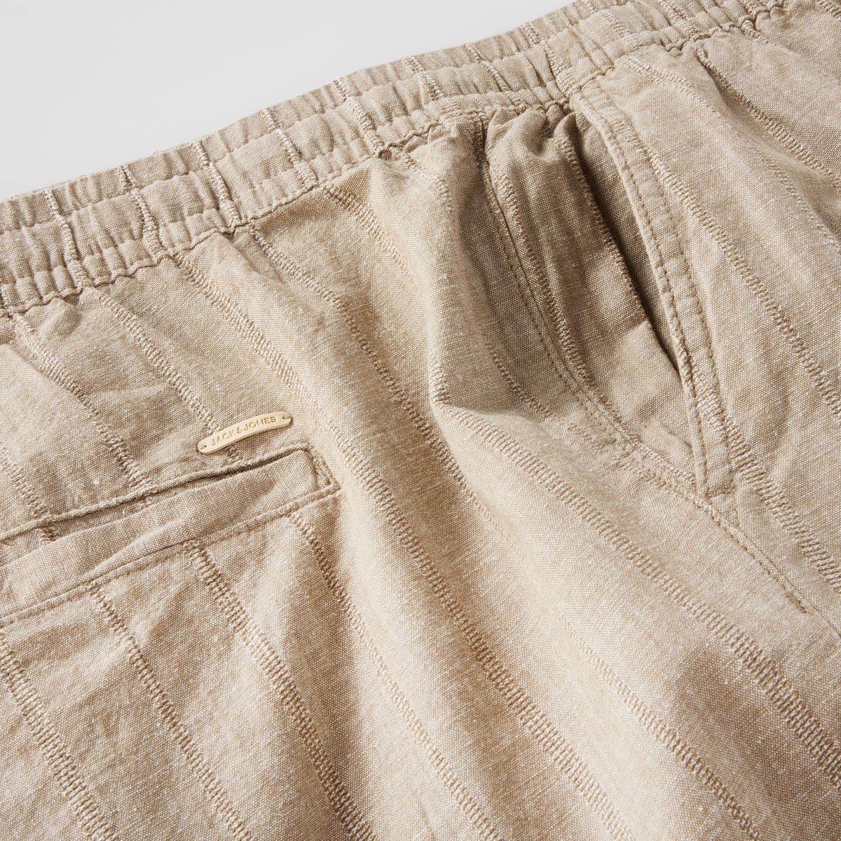 Jack&Jones Chino mit Leinen, Regular Fit sand