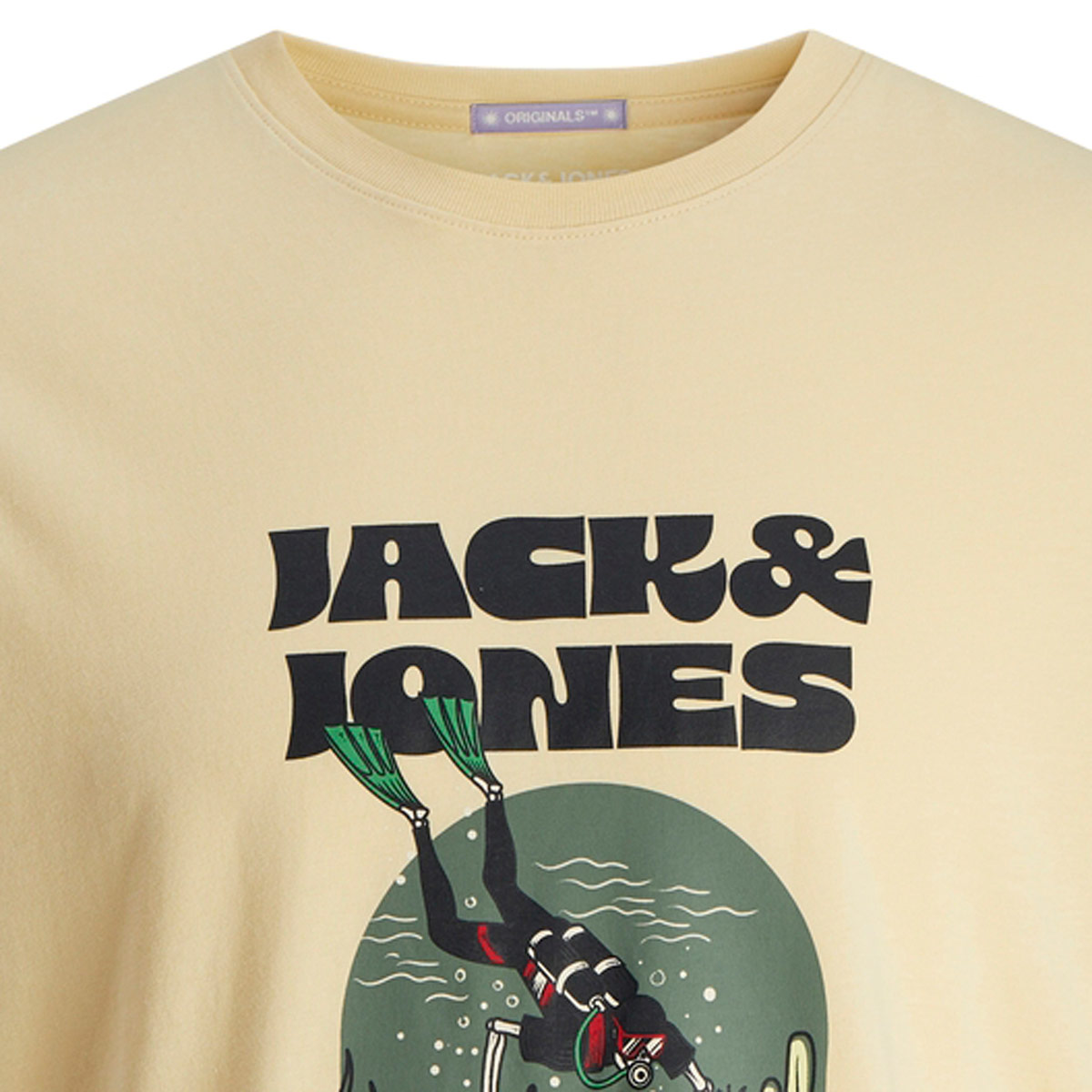 Jack&Jones T-Shirt mit Skull-Print gelb