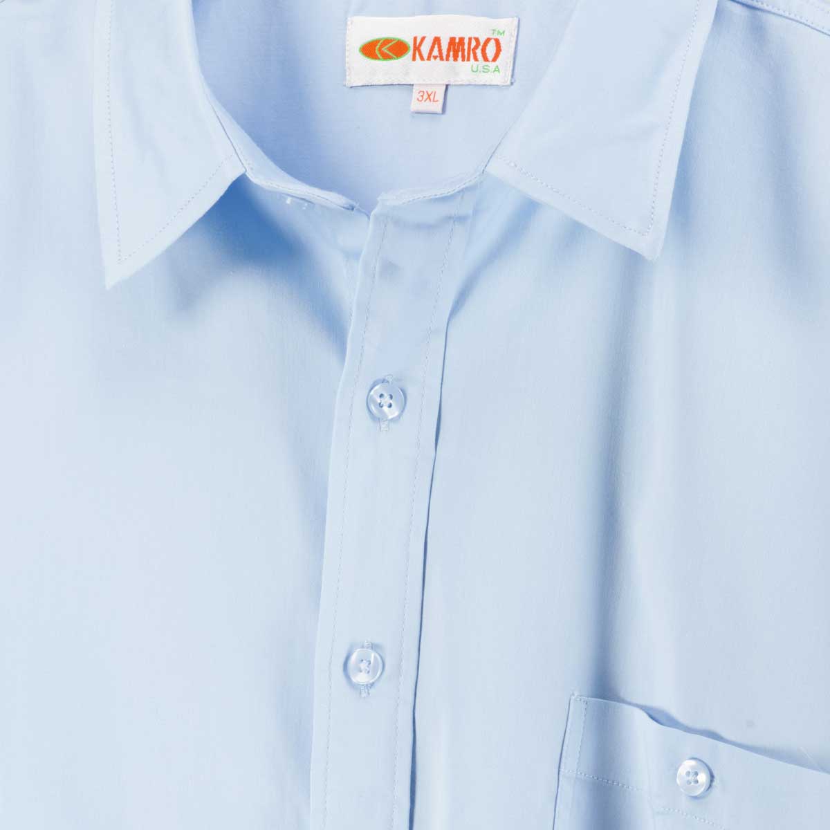 Kamro Freizeithemd mit Stretch hellblau