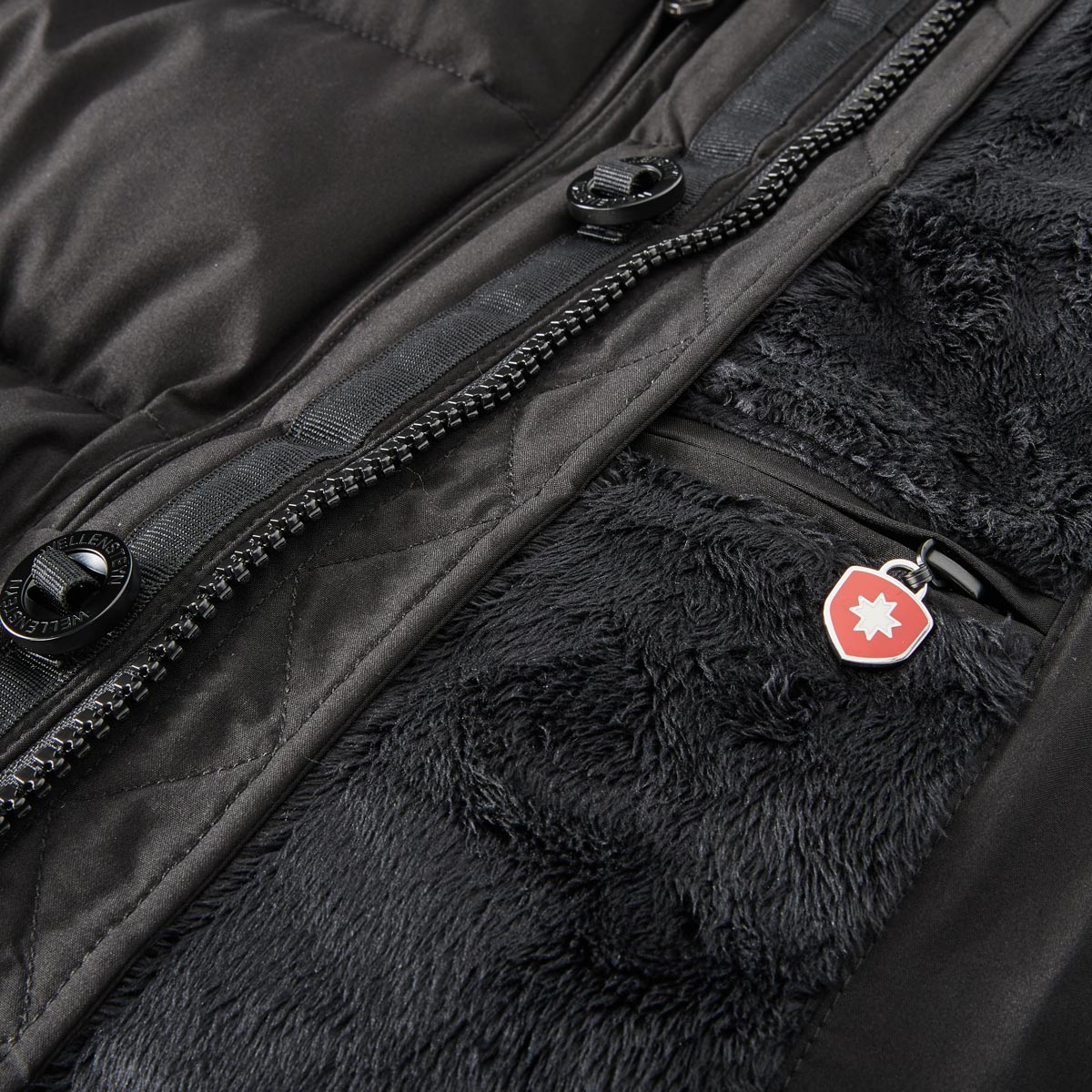 Wellensteyn Wattierte Winterjacke "Starstream", winddicht, wasserabweisend schwarz