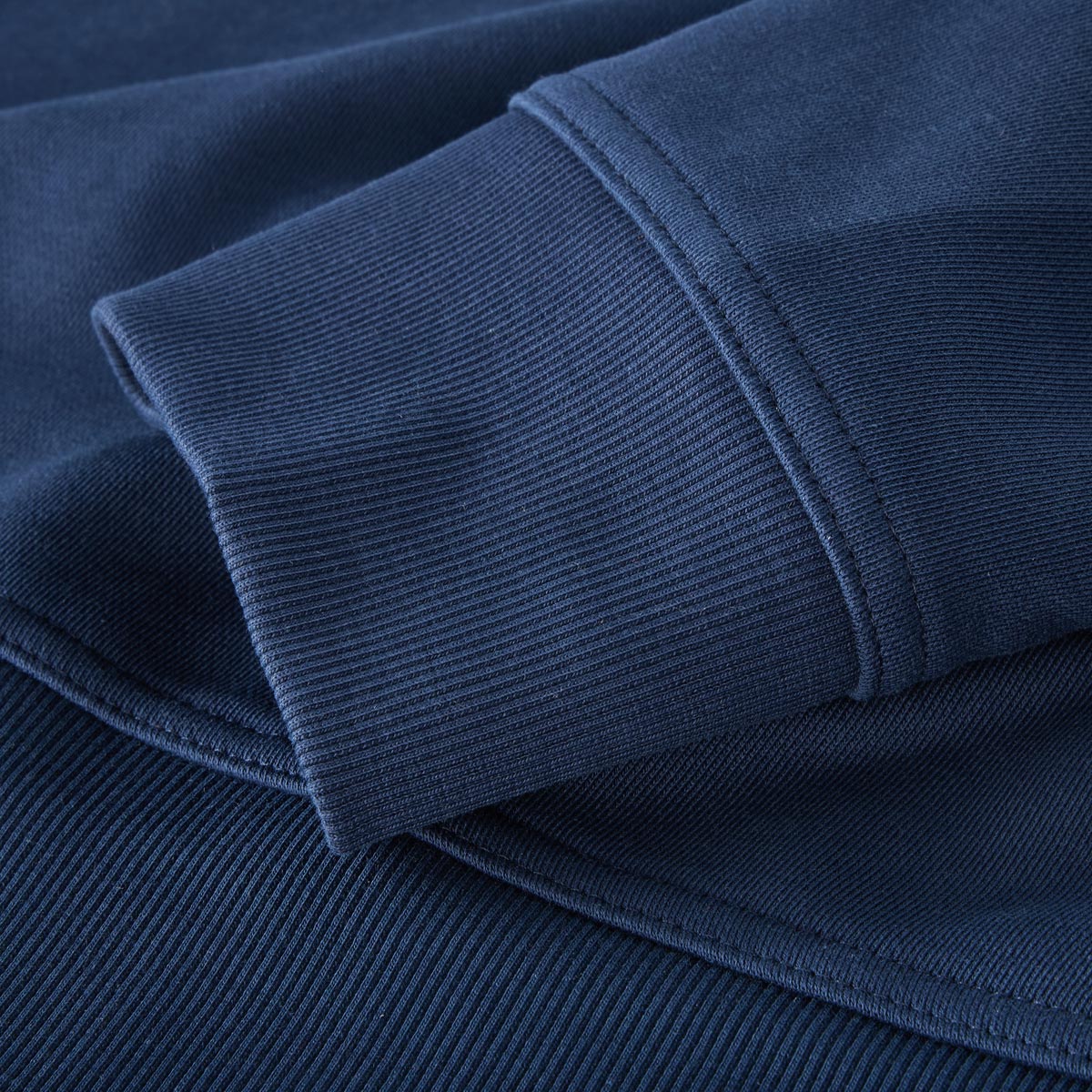 BOSS Sweatshirt aus Baumwolle mittelblau