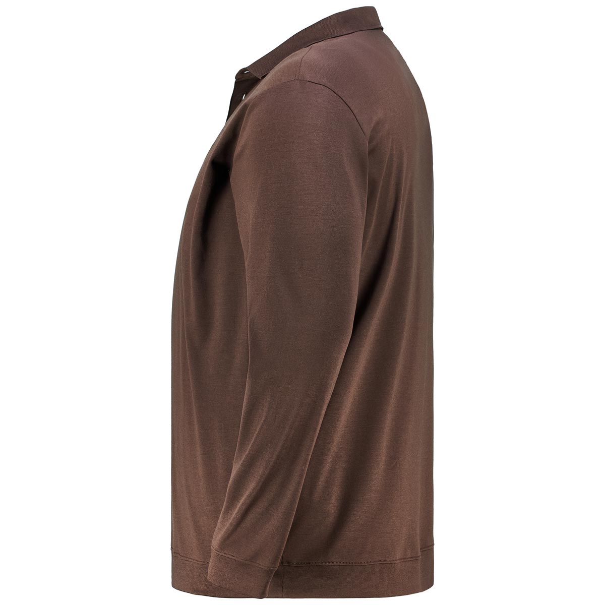RAGMAN Poloshirt aus Baumwoll-Jersey braun