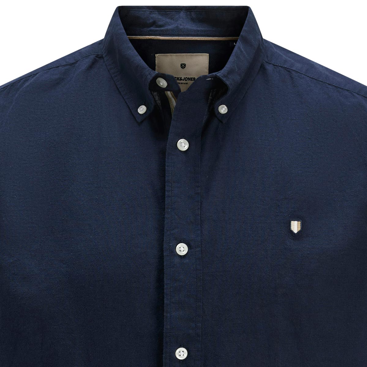 Jack&Jones Freizeithemd mit Leinen marine