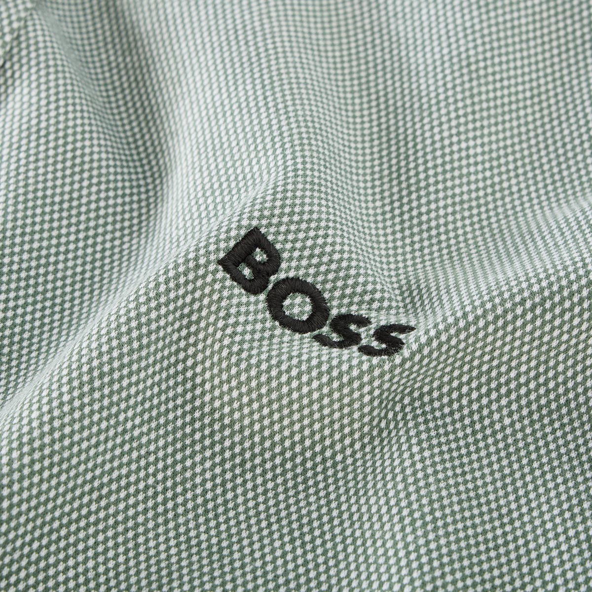 BOSS Freizeithemd aus "Dynamic Jersey" dunkelgrün