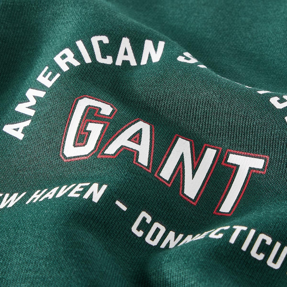Gant Sweatshirt mit Elasthan dunkelgrün