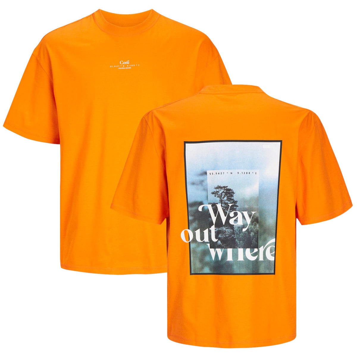 T-Shirt mit Print auf Vorder- und Rückseite T-Shirt mit Print auf Vorder- und Rückseite
