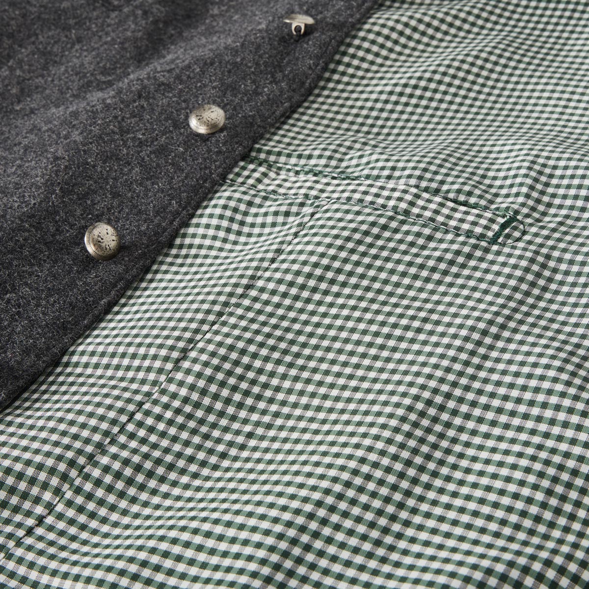 Hammerschmid Trachtenweste aus Wollmischung anthrazit