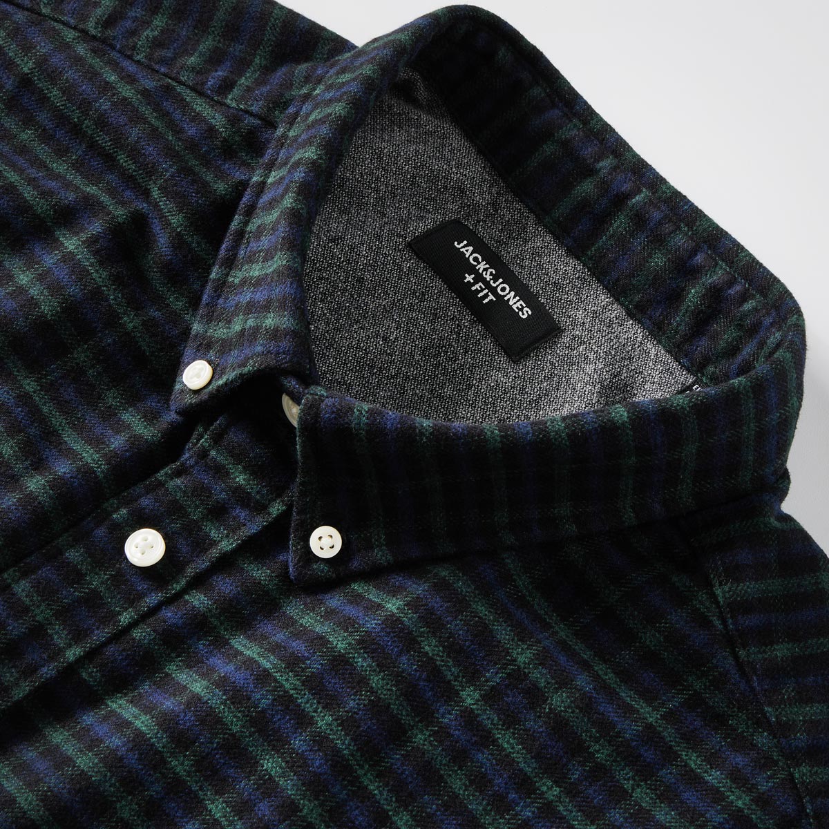 Jack&Jones Flanellhemd dunkelgrün