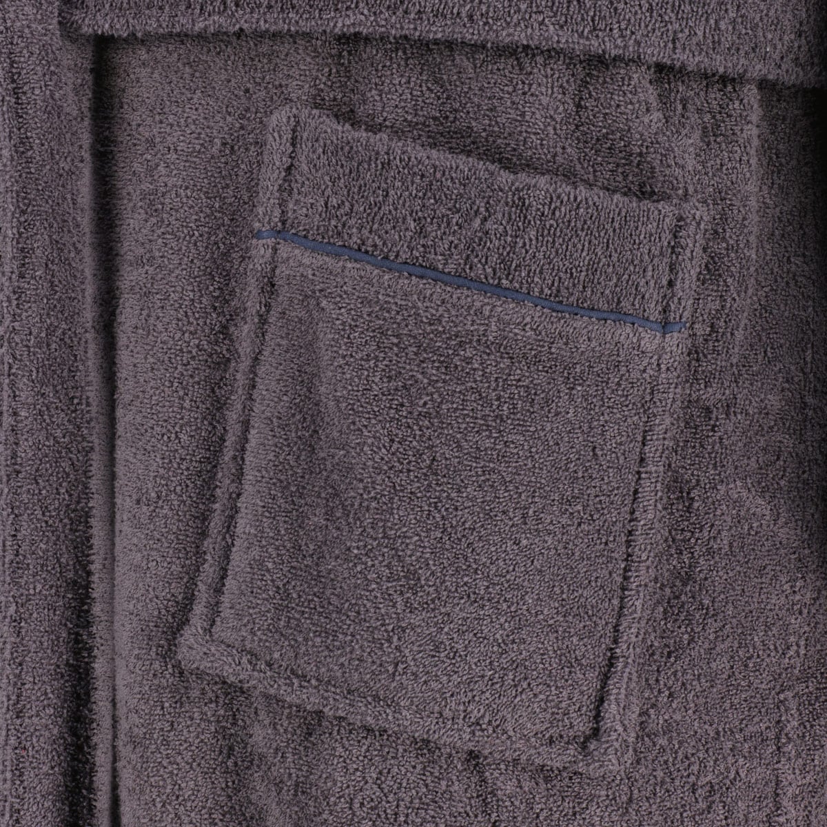 ADAMO Bademantel aus Baumwoll-Frottee grau ADAMO Bademantel aus Baumwoll-Frottee grau