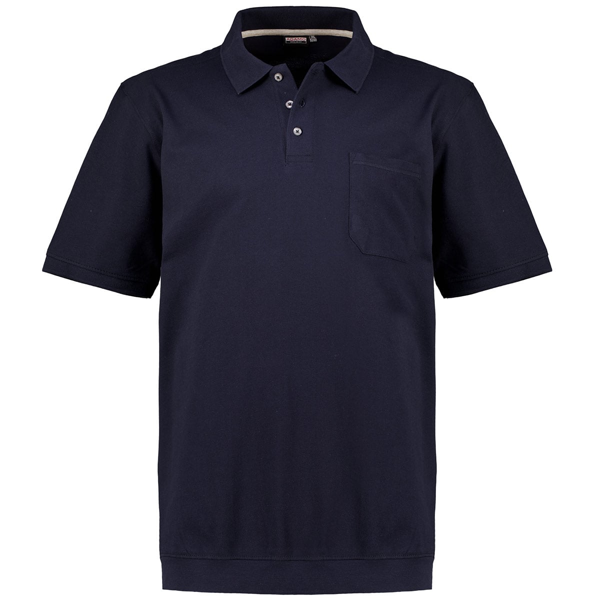 ADAMO Poloshirt mit elastischem Bund dunkelblau ADAMO Poloshirt mit elastischem Bund dunkelblau