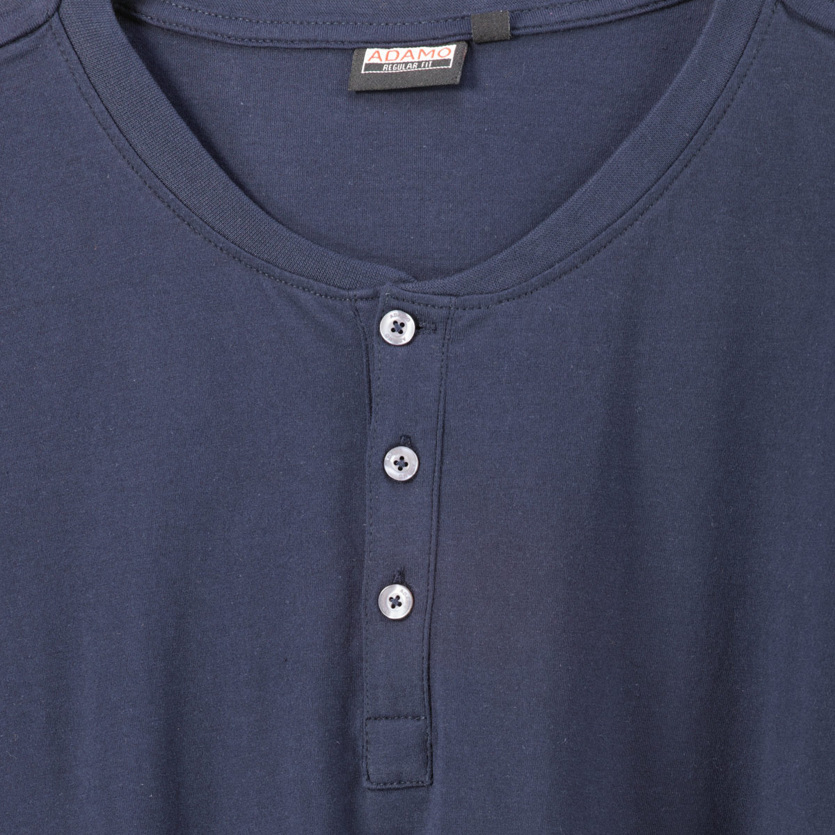 ADAMO Longsleeve mit Serafinokragen dunkelblau