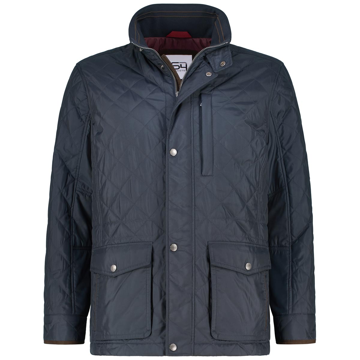 Steppjacke mit Kontrastdetails, wasserabweisend