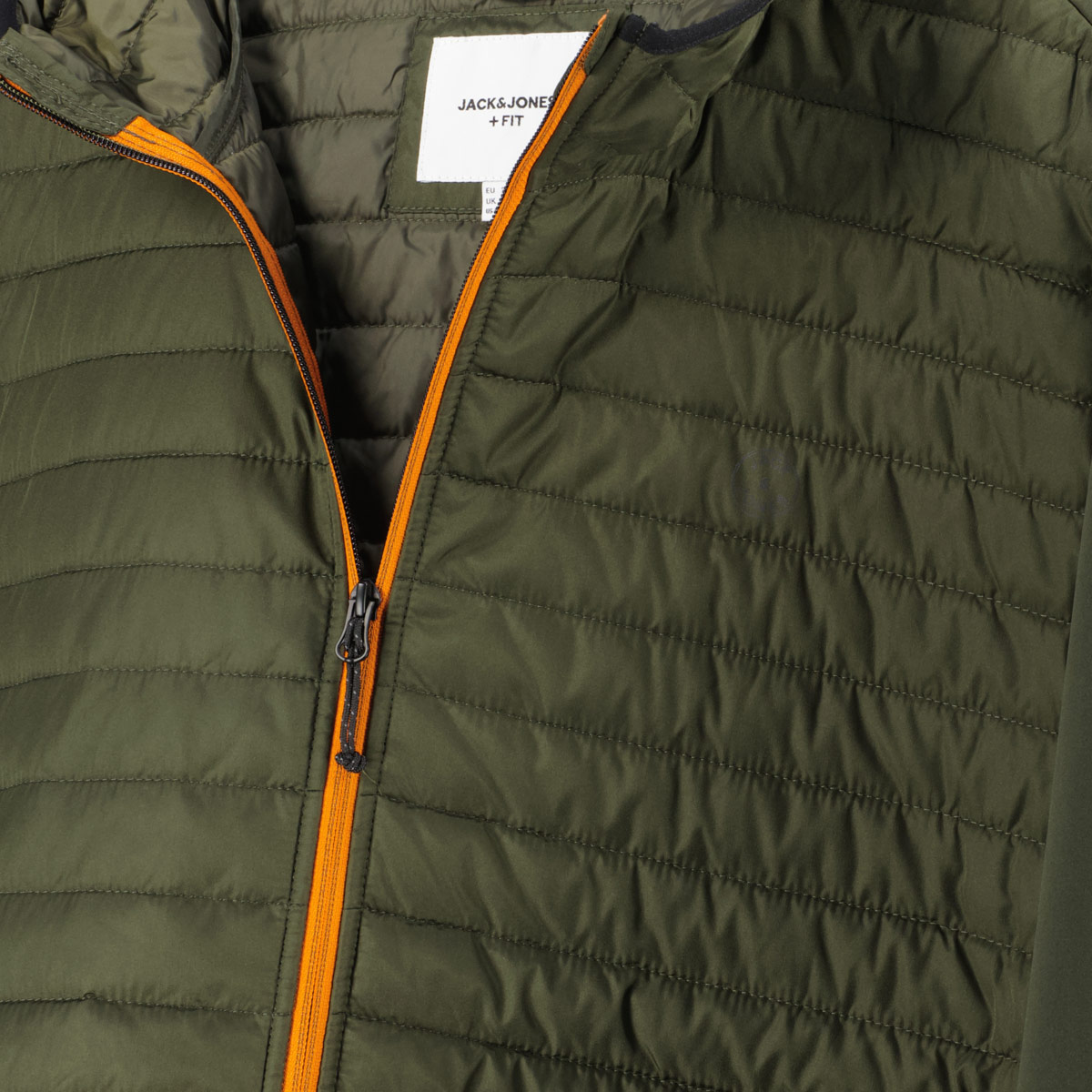 Jack&Jones Softshelljacke mit Steppbesatz dunkelgrün