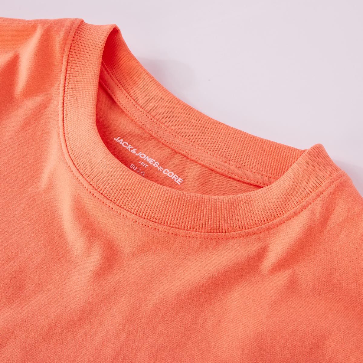 Jack&Jones T-Shirt mit Print auf Vorder- und Rückseite orange