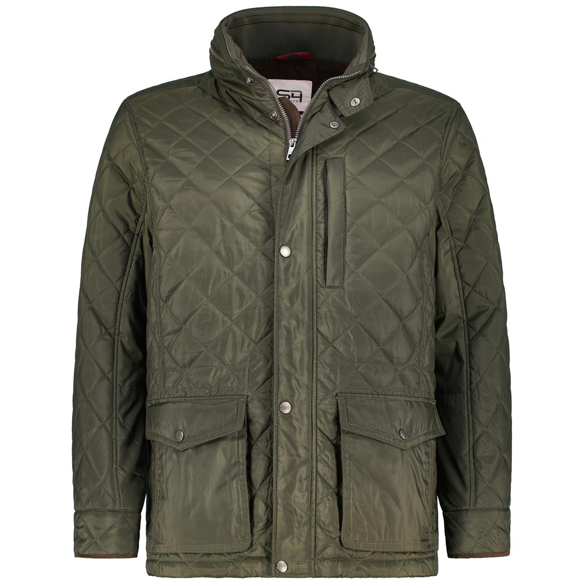 Steppjacke mit Kontrastdetails, wasserabweisend