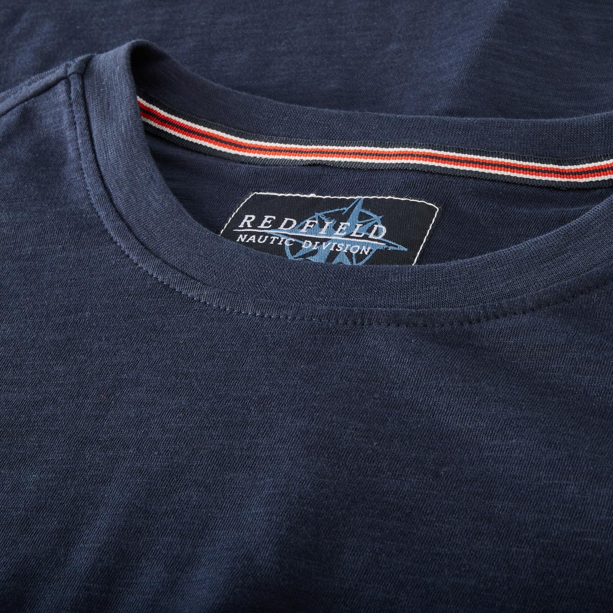 Redfield Longsleeve mit Label-Print dunkelblau