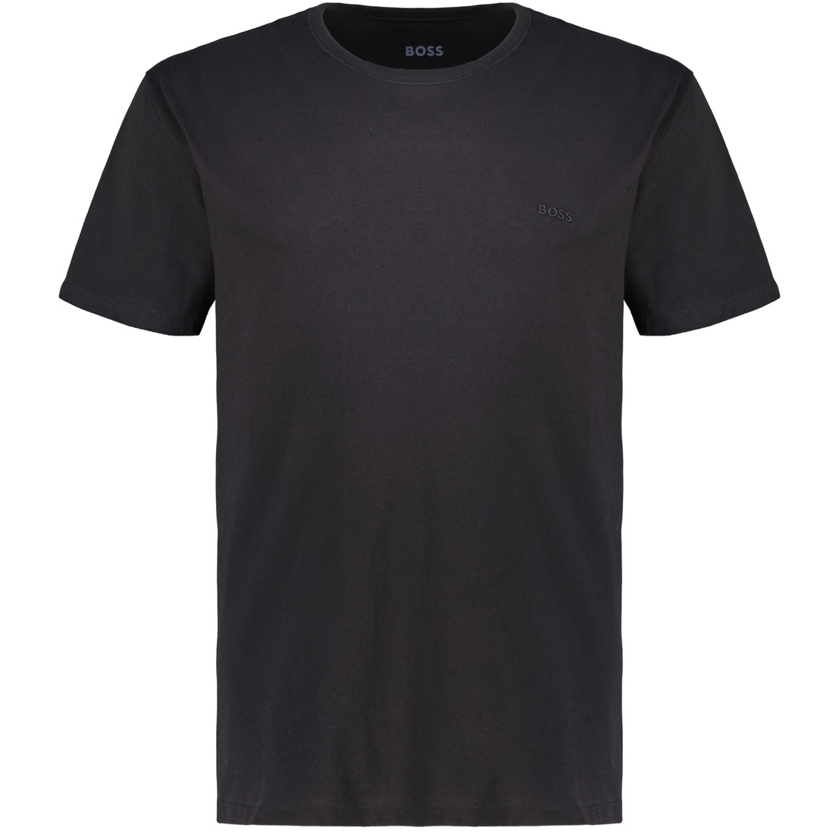 BOSS Doppelpack T-Shirts mit Label-Stickerei schwarz/weiß