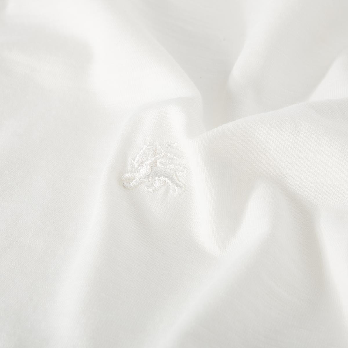 Lerros T-Shirt mit Serafinokragen weiß