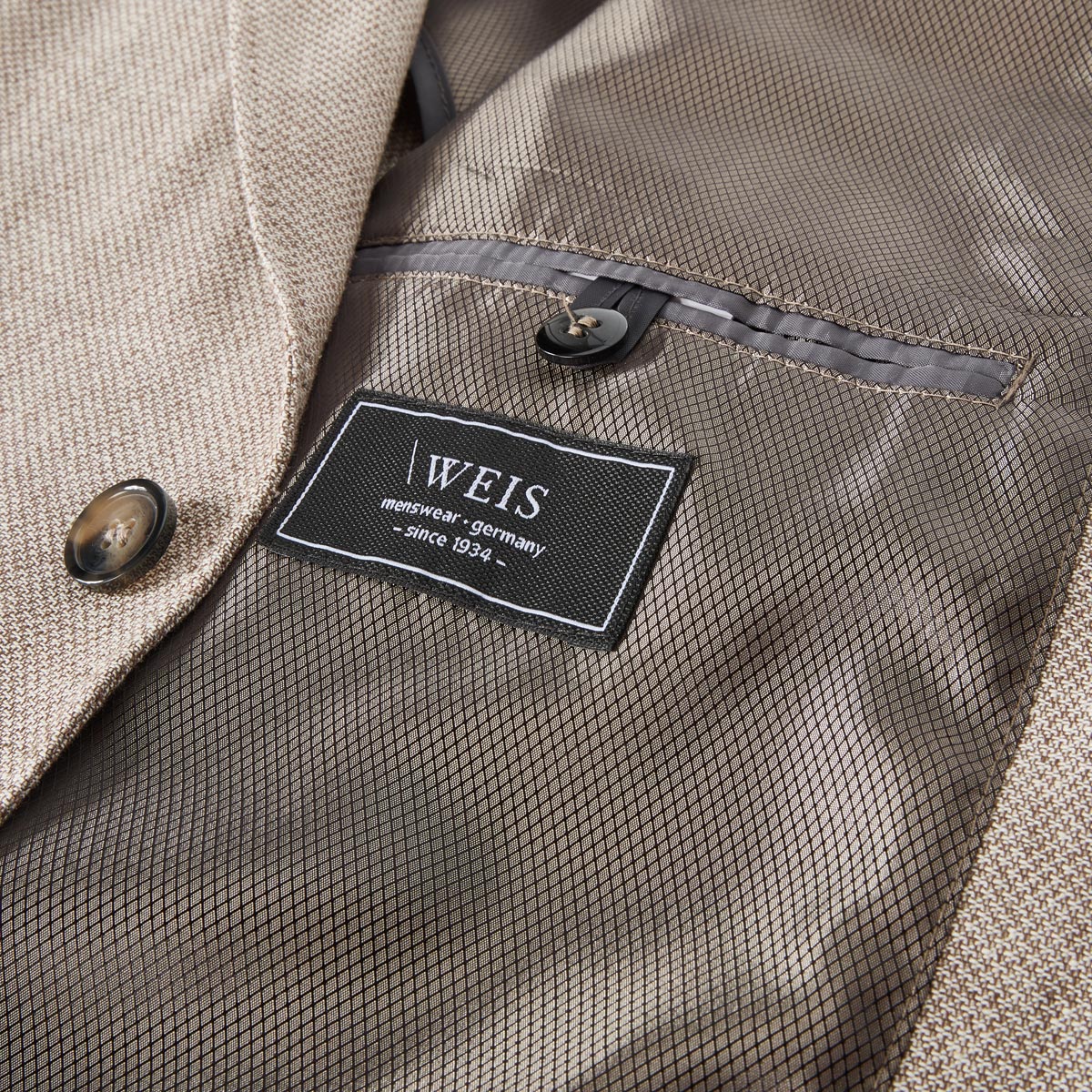 Weis Freizeitsakko mit Leinen beige