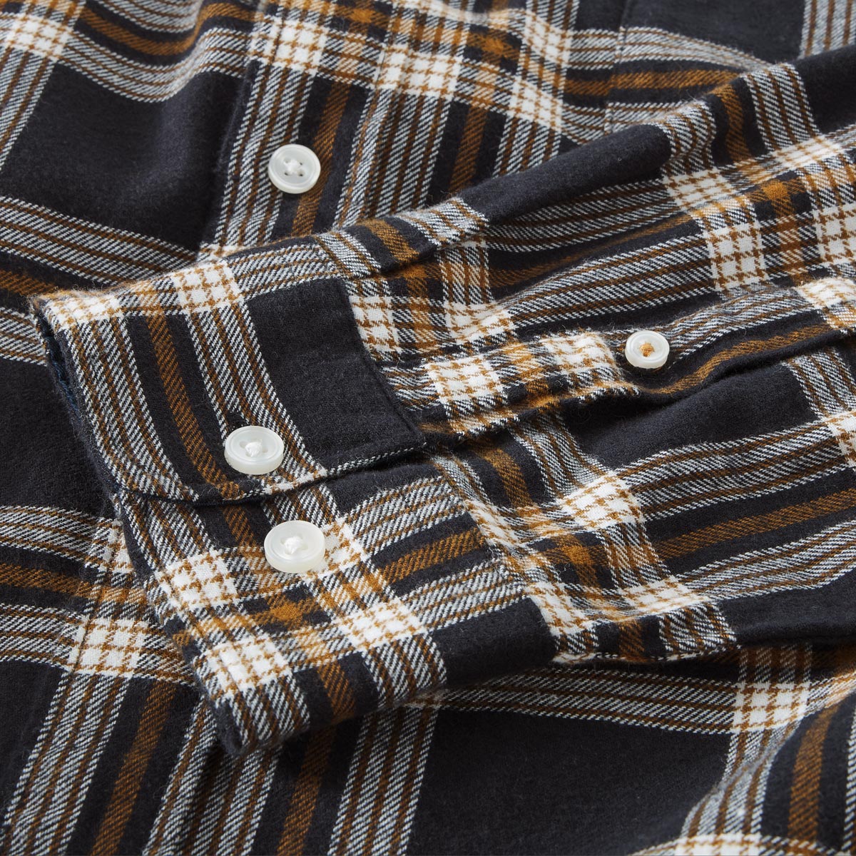 Jack&Jones Kariertes Flanellhemd schwarz