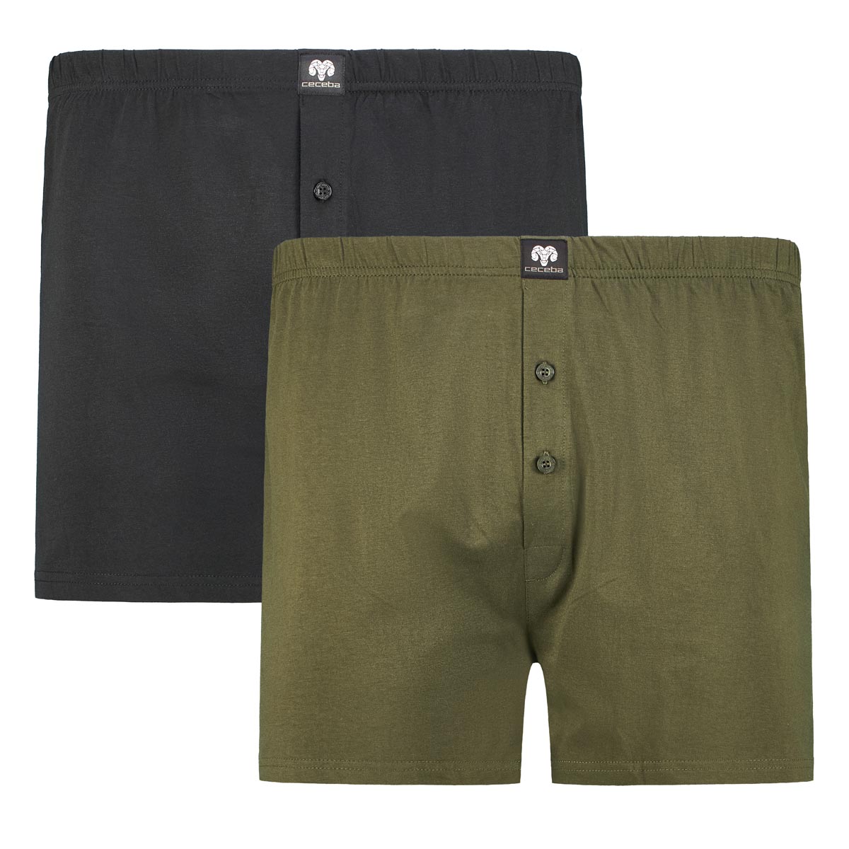 Boxershorts aus Baumwoll-Jersey, Doppelpack