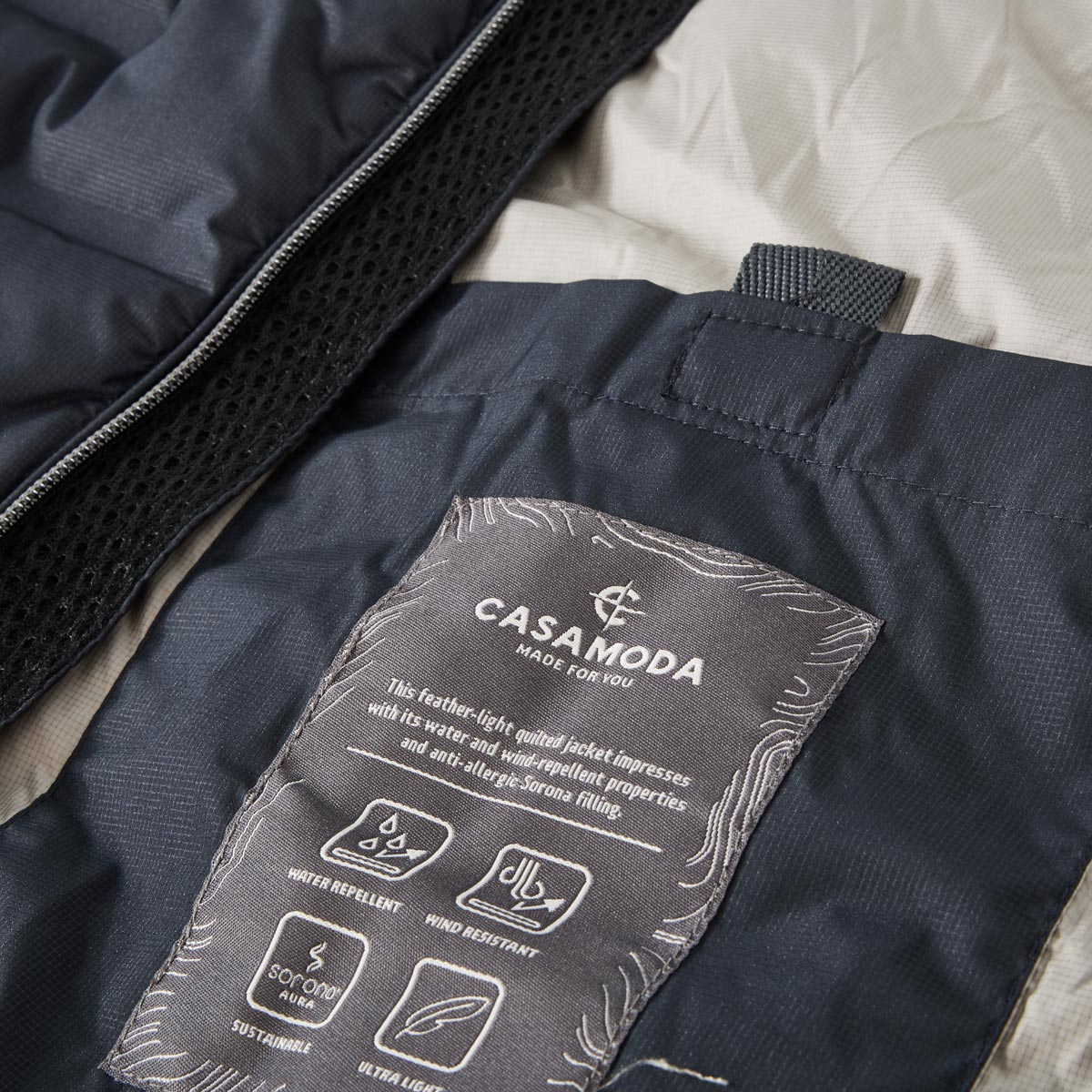 CASA MODA Steppjacke, wind- und wasserabweisend dunkelblau