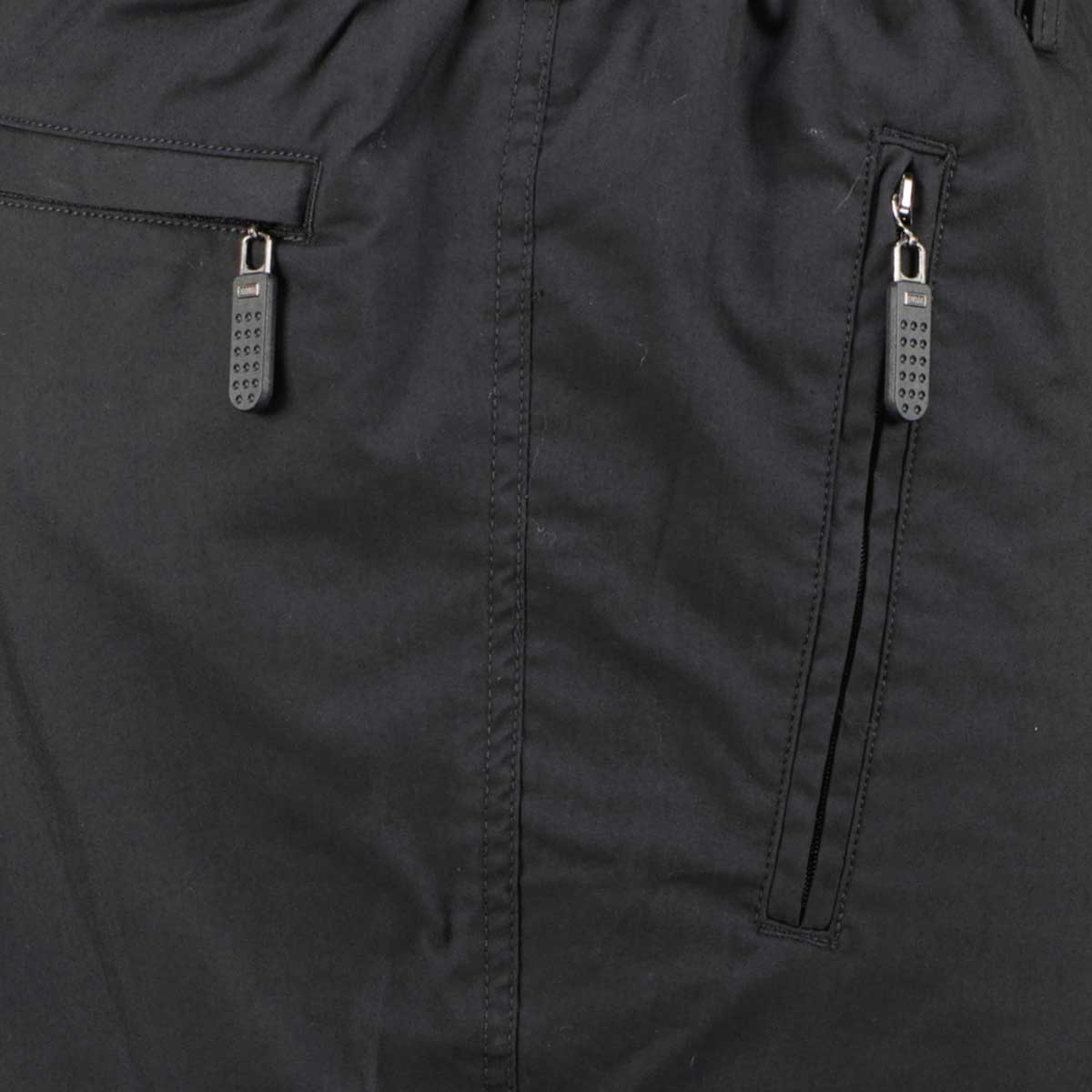 Abraxas Funktionale Zipp-off Trekkinghose mit Stretchbund schwarz