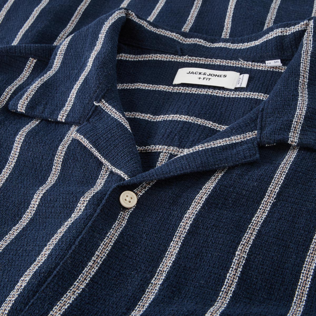 Jack&Jones Freizeithemd aus Baumwolle blau