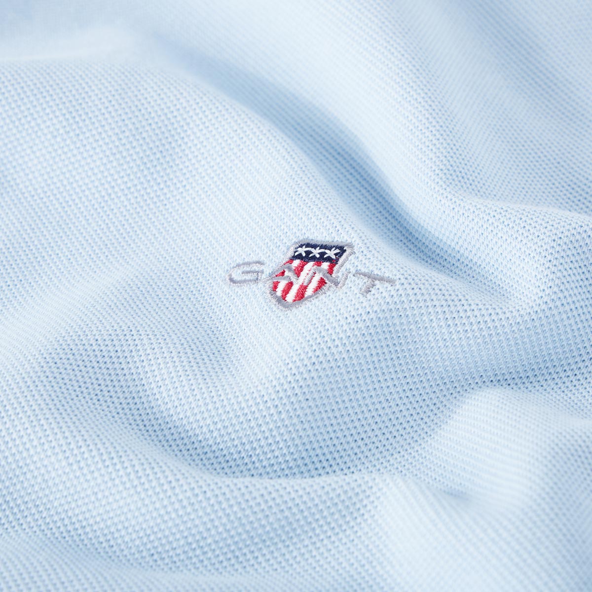 Gant Poloshirt aus Baumwoll-Piqué lichtblau