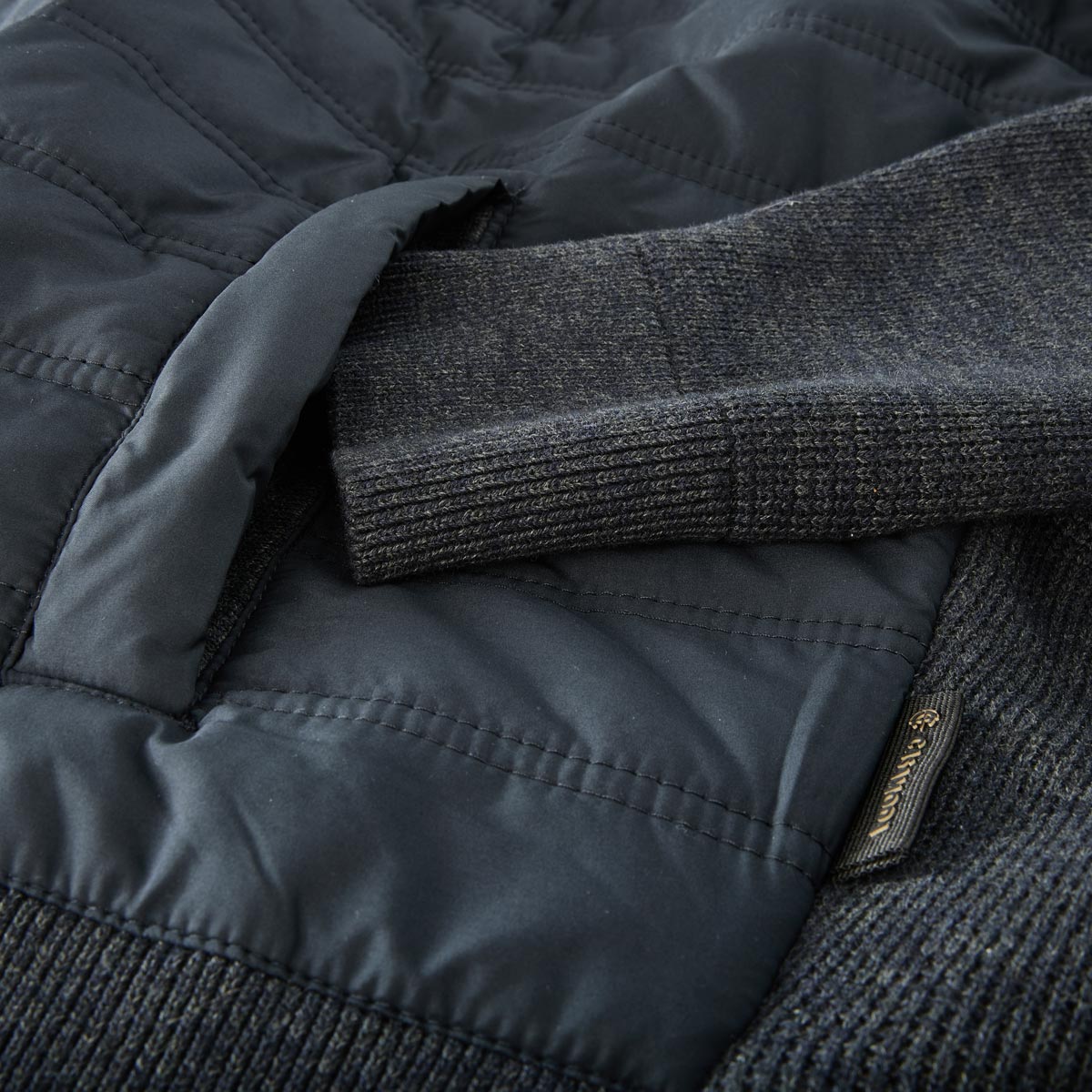 CASA MODA Strickjacke aus Materialmix dunkelblau