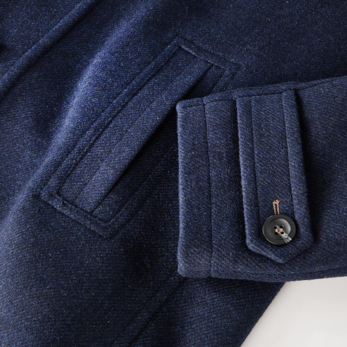 Weis Wolljacke mit Westeneinsatz  blau