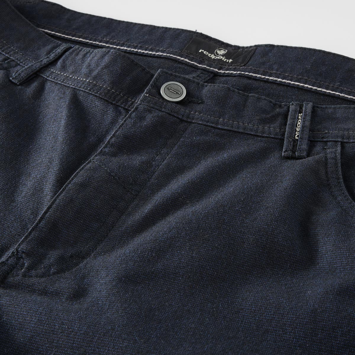 Redpoint 5-Pocket Baumwollhose "Milton" mit Stretch, Regular Fit dunkelblau