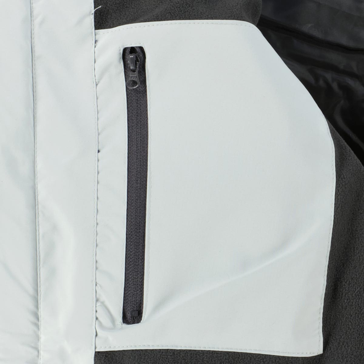 Blue Wave Wattierte Funktionsjacke mit Kontrastdetails, winddicht und schnelltrocknend grau