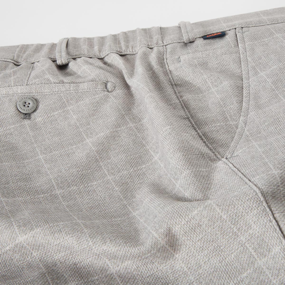 Eurex by Brax Chino "Thilo", Tapered Fit, knitterarm grau