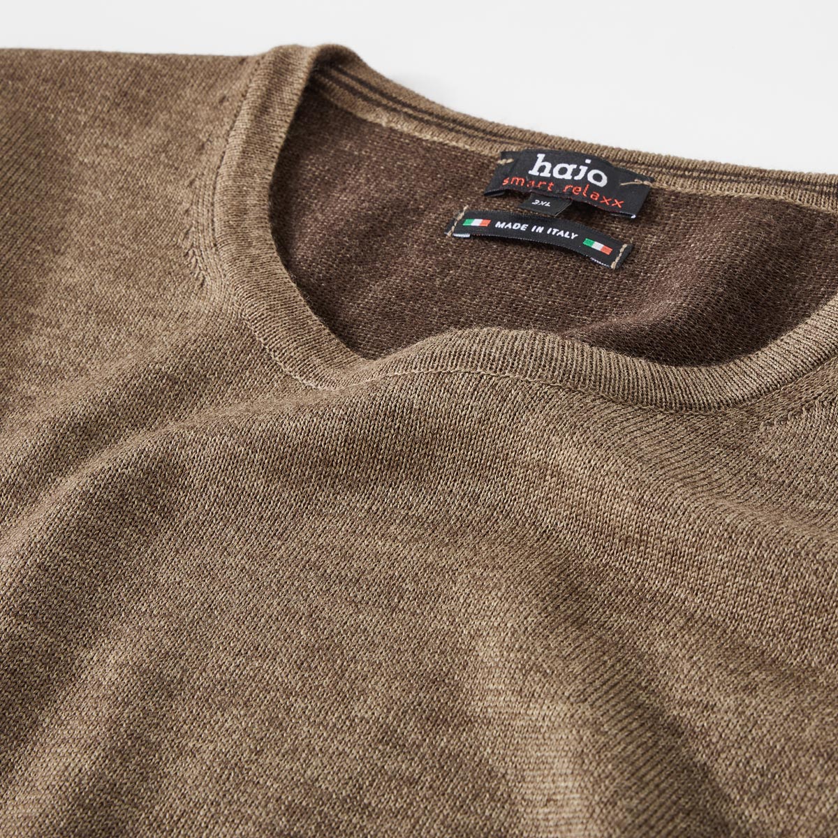 Hajo Pullover aus Wolle, kratzfrei grau