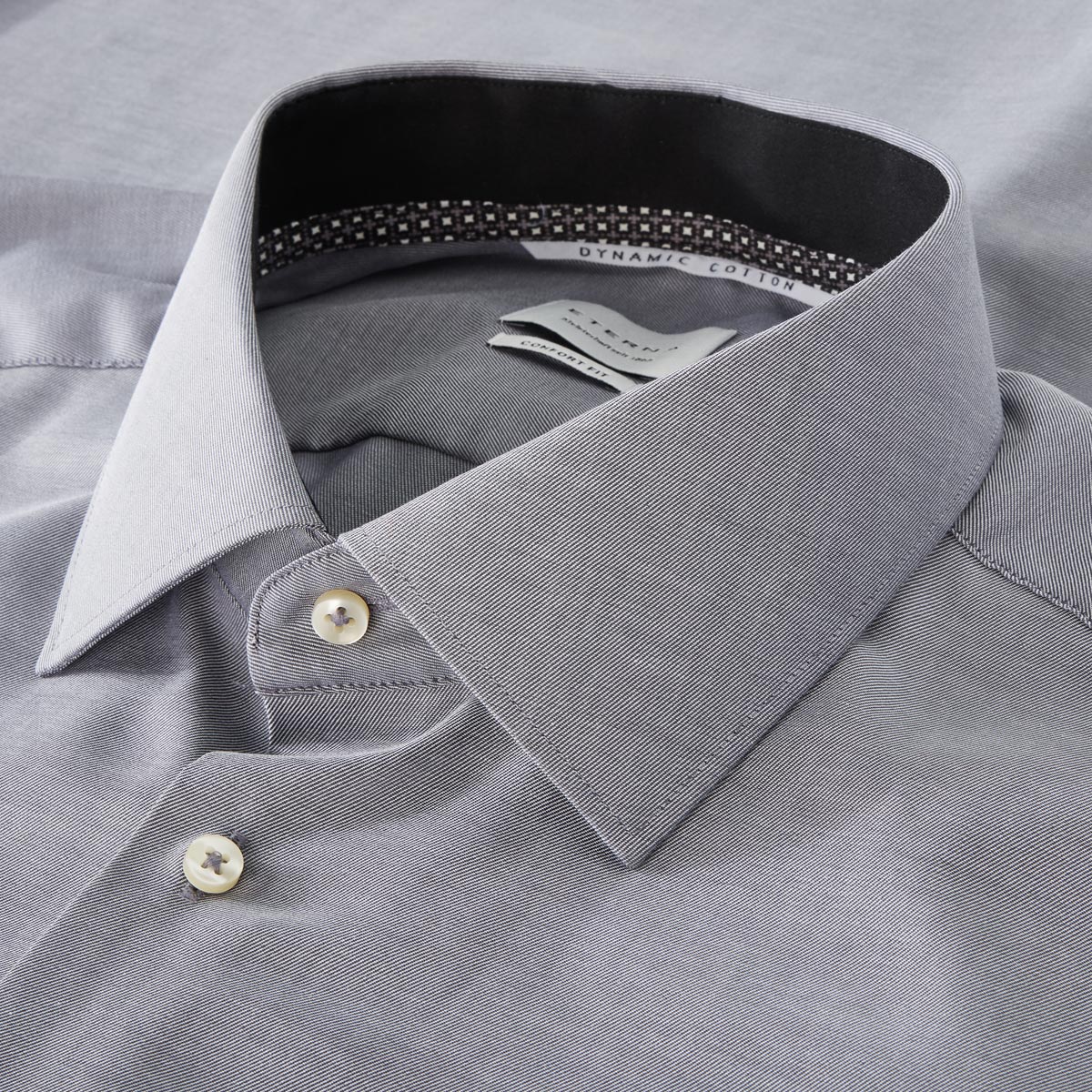 ETERNA Businesshemd aus "Dynamic Cotton™", bügelfrei Farbe grau Größe: 49 günstig online kaufen