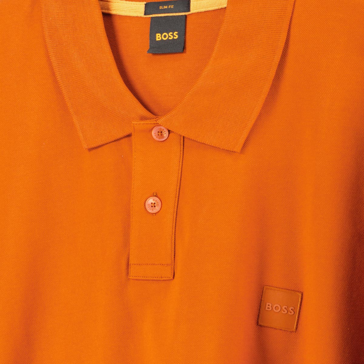 BOSS Poloshirt mit Biobaumwolle orange