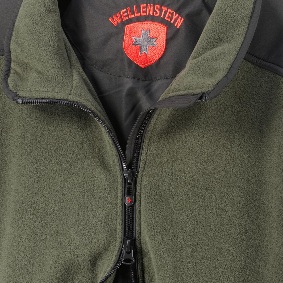 Wellensteyn Fleecejacke "Jet Jacket"  im Materialmix oliv