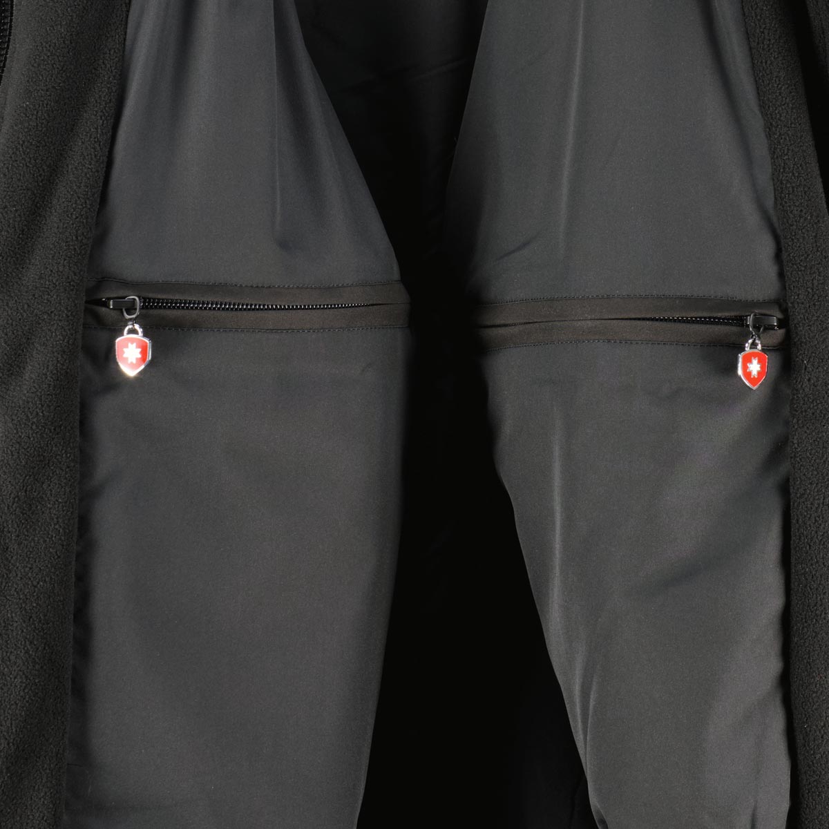 Wellensteyn Fleecejacke "Jet Jacket"  im Materialmix schwarz