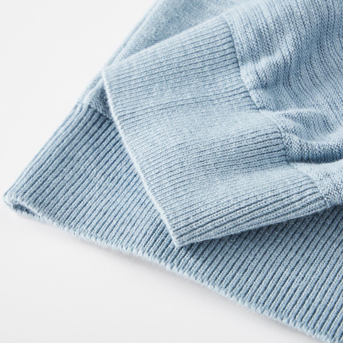 s.Oliver Pullover aus Baumwollstrick hellblau