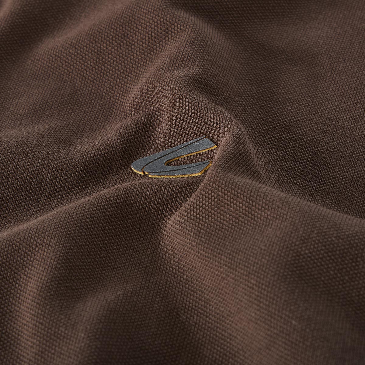 camel active Poloshirt mit Elasthan braun