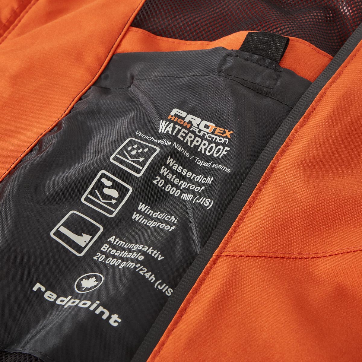 Redpoint Leichte Softshelljacke, wind- und wasserdicht orange