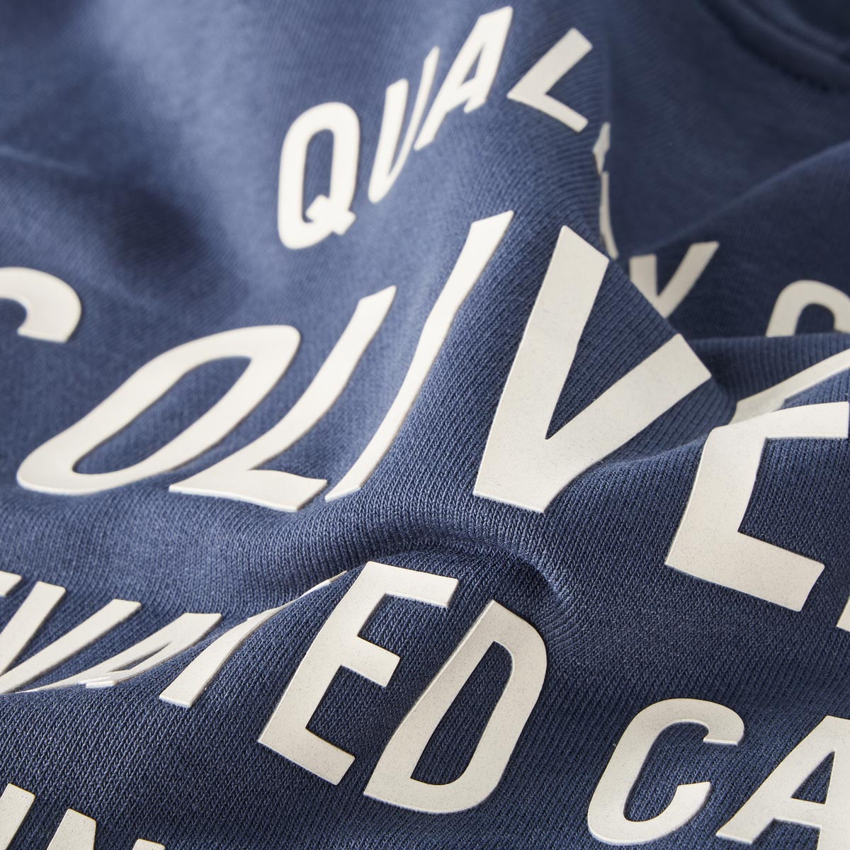 s.Oliver Hoodie mit Label-Print blau