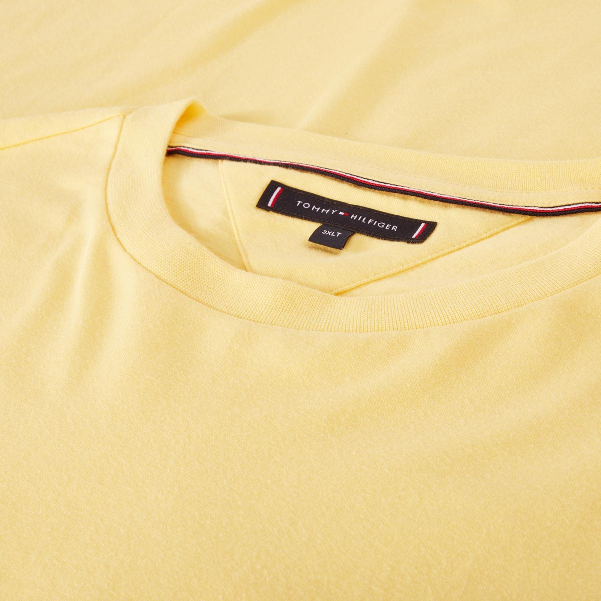 Tommy Hilfiger T-Shirt aus Baumwolle Farbe gelb Größe: 3XL günstig online kaufen